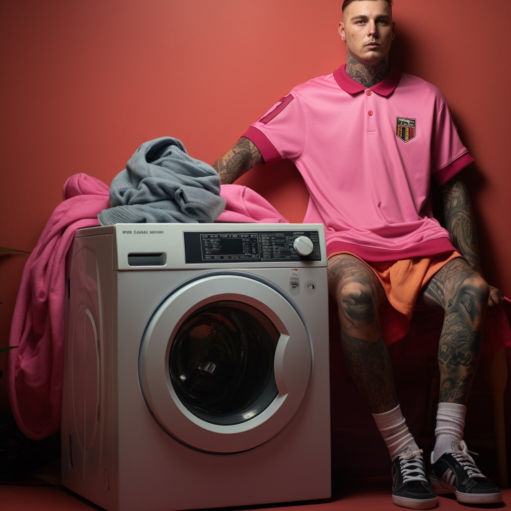 Lavado de camisetas de fútbol